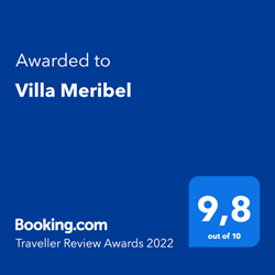 Villa Meribel booking award
